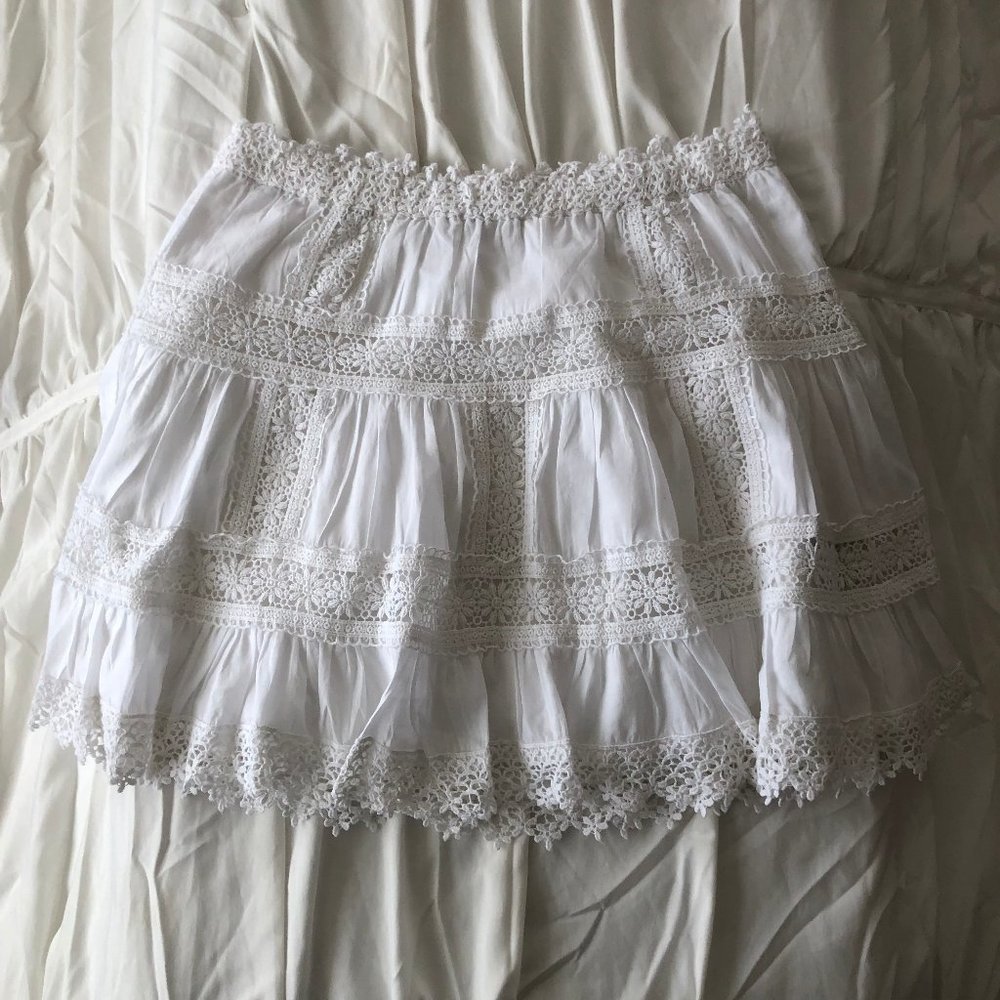 Victoria's Secret Small White Lace Skirt